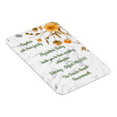 Bruiloft uitnodiging Aankondiging Briefkaart Magneet (Rechterzijde)