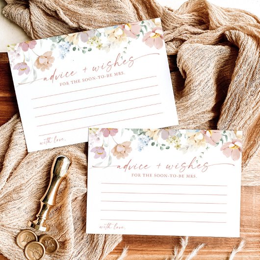 Bruiloft-uitnodiging Advies en Wensen Kaart | Wild