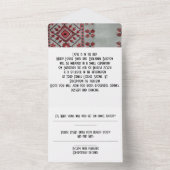 Bruiloft uitnodiging alles in één (Binnen)