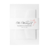 Bruiloft Uitnodiging Belly Band | Boegkalligrafie Uitnodigingen Wikkel (Voorkant Voorbeeld)