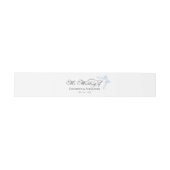 Bruiloft Uitnodiging Belly Band | Boegkalligrafie Uitnodigingen Wikkel (Vlak)