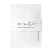 Bruiloft Uitnodiging Belly Band | Boegkalligrafie Uitnodigingen Wikkel (Voorkant Voorbeeld)