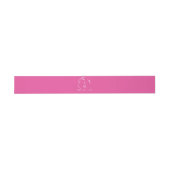 Bruiloft Uitnodiging Belly Bands Levendig Roze Uitnodigingen Wikkel (Vlak)