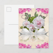 Bruiloft Uitnodiging Briefkaart (Voorkant / Achterkant)