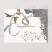 bruiloft uitnodiging briefkaart (Voorkant)