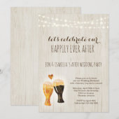 Bruiloft Uitnodiging Brouwerij Bruiloft Feest Roes (Voorkant / Achterkant)