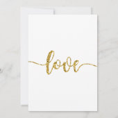 Bruiloft uitnodiging, bruiloft Briefpapier, hart Kaart (Achterkant)