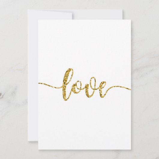 Bruiloft uitnodiging, bruiloft Briefpapier, hart Kaart (Achterkant)