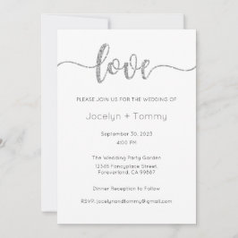 Bruiloft uitnodiging, bruiloft Briefpapier, hart Kaart