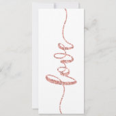 Bruiloft uitnodiging, bruiloft Briefpapier, hart Kaart (Achterkant)