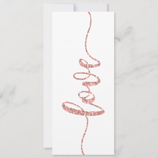 Bruiloft uitnodiging, bruiloft Briefpapier, hart Kaart (Achterkant)