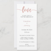 Bruiloft uitnodiging, bruiloft Briefpapier, hart Kaart (Voorkant)