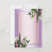 Bruiloft uitnodiging calla's RSVP (Achterkant)