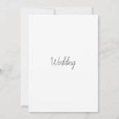 Bruiloft uitnodiging delicate bloemen (Achterkant)