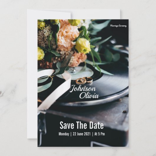 bruiloft Uitnodiging eenvoudige filmcover (Voorkant)