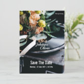 bruiloft Uitnodiging eenvoudige filmcover (Staand voorkant)