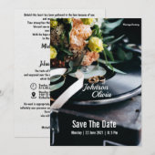 bruiloft Uitnodiging eenvoudige filmcover (Voorkant / Achterkant)