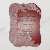 Bruiloft uitnodiging elegant met Ivy aangepaste kl (Voorkant / Achterkant)