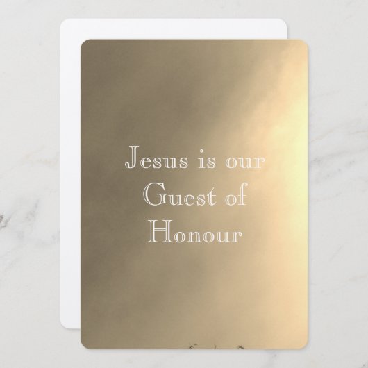 BRUILOFT UITNODIGING Flat Kaart DESIGN STIJL (Voorkant / Achterkant)