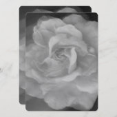 BRUILOFT UITNODIGING Flat Kaart MOOIE ROOS STIJL (Voorkant / Achterkant)