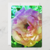 BRUILOFT UITNODIGING Flat Kaart MOOIE ROOS STIJL (Voorkant)