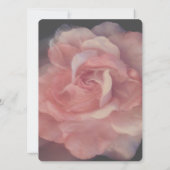 BRUILOFT UITNODIGING Flat Kaart MOOIE ROOS STIJL (Achterkant)