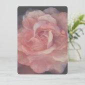 BRUILOFT UITNODIGING Flat Kaart MOOIE ROOS STIJL (Staand voorkant)