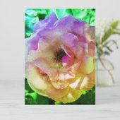 BRUILOFT UITNODIGING Flat Kaart MOOIE ROOS STIJL (Staand voorkant)