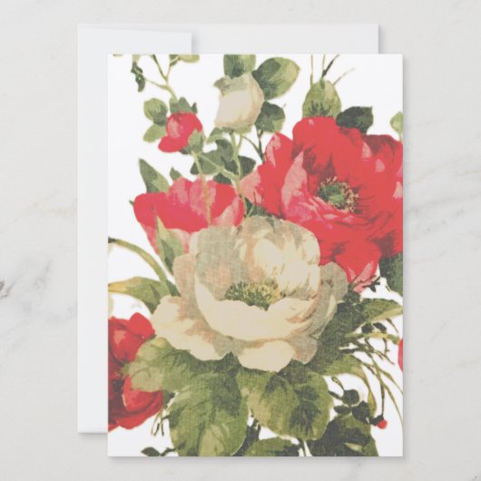 BRUILOFT UITNODIGING Flat Kaart ROOS STIJL ONTWERP (Voorkant)