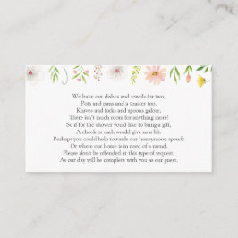 Bruiloft Uitnodiging Geld Verzoek Bijlage Kaart