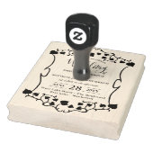 Bruiloft uitnodiging INKT STEMPEL - Custom  DIY (Stempel)