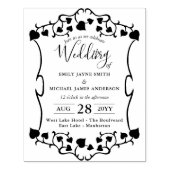 Bruiloft uitnodiging INKT STEMPEL - Custom  DIY (Afrduk)