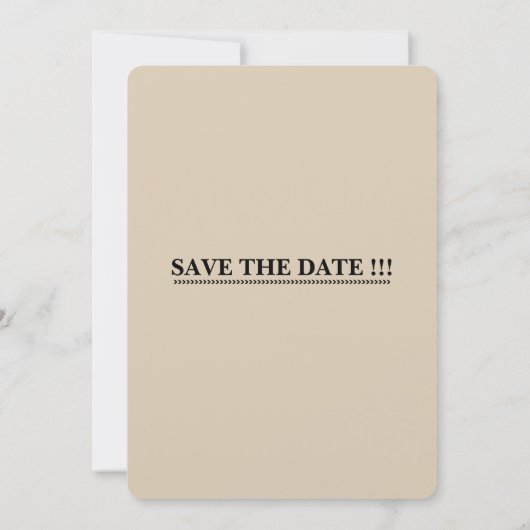 " BRUILOFT UITNODIGING KAART " (Achterkant)