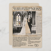 " BRUILOFT UITNODIGING KAART " (Voorkant / Achterkant)