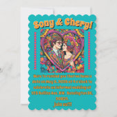 "BRUILOFT UITNODIGING" KAART (Voorkant)