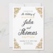 "Bruiloft uitnodiging" Kaart (Voorkant)