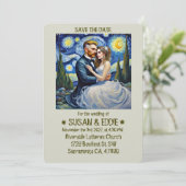 "BRUILOFT UITNODIGING" KAART (Staand voorkant)