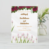 bruiloft uitnodiging kaart Grootte: 5 "x 7" (Staand voorkant)