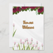 bruiloft uitnodiging kaart Grootte: 5 "x 7" (Achterkant)