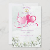 bruiloft uitnodiging kaart Grootte: 5 "x 7" (Voorkant)