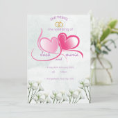 bruiloft uitnodiging kaart Grootte: 5 "x 7" (Staand voorkant)