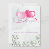 bruiloft uitnodiging kaart Grootte: 5 "x 7" (Achterkant)