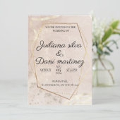 BRUILOFT UITNODIGING KAART ONTWERP (Staand voorkant)