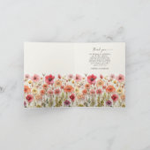 Bruiloft uitnodiging "Love in Bloom" opgevouwen da (Binnen)