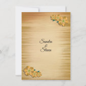 Bruiloft uitnodiging met landelijke bloemen (Achterkant)