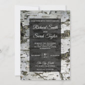 Bruiloft uitnodiging met moderne typografie op ber (Voorkant)