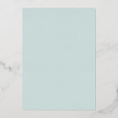 Bruiloft Uitnodiging met Schelp en Folie Stamping (Achterkant)