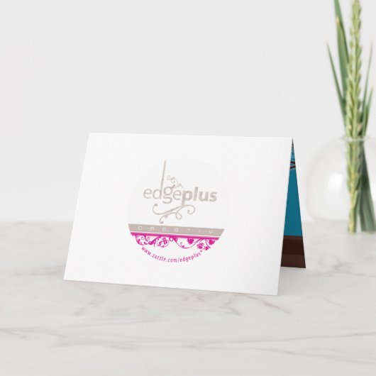 BRUILOFT UITNODIGING:: paisley landschap (Achterkant)