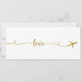 Bruiloft uitnodiging, Paris bruiloft uitnodigen, l Kaart (Achterkant)