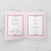 BRUILOFT UITNODIGING:: Paris stripe (Binnen)